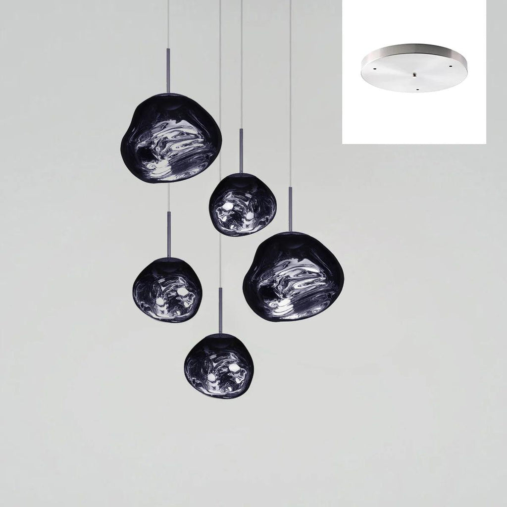 Solara Suspension en Verre Soufflé Cluster Irrégulier Sculptural - Neutralighting