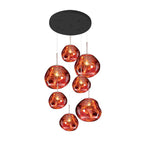 Solara Suspension en Verre Soufflé Cluster Irrégulier Sculptural - Neutralighting