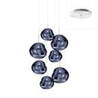 Solara Suspension en Verre Soufflé Cluster Irrégulier Sculptural - Neutralighting