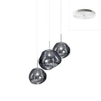 Solara Suspension en Verre Soufflé Cluster Irrégulier Sculptural - Neutralighting