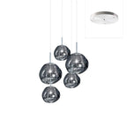 Solara Suspension en Verre Soufflé Cluster Irrégulier Sculptural - Neutralighting