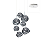 Solara Suspension en Verre Soufflé Cluster Irrégulier Sculptural - Neutralighting