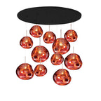 Solara Suspension en Verre Soufflé Cluster Irrégulier Sculptural - Neutralighting