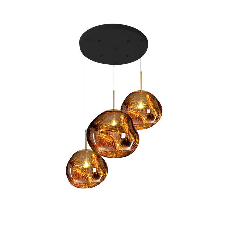 Solara Suspension en Verre Soufflé Cluster Irrégulier Sculptural - Neutralighting