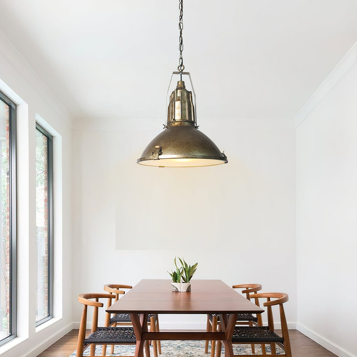 Coshae Suspension Métal Verre Industriel Vintage - Neutralighting