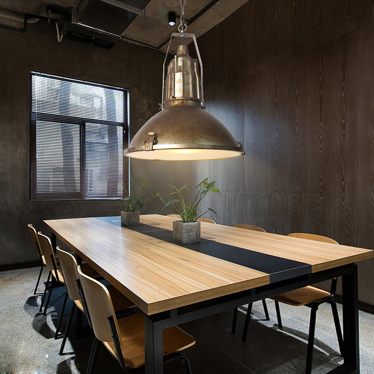 Coshae Suspension Métal Verre Industriel Vintage - Neutralighting