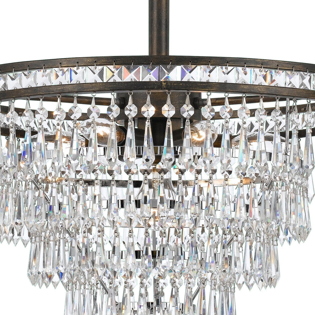 Eurvaryra Lustre Métal Cristal Luxe Postmoderne - Neutralighting