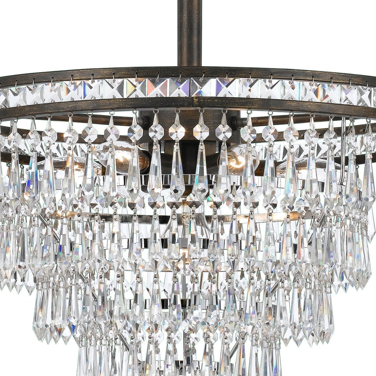 Eurvaryra Lustre Métal Cristal Luxe Postmoderne - Neutralighting