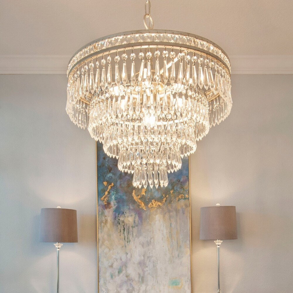 Eurvaryra Lustre Métal Cristal Luxe Postmoderne - Neutralighting