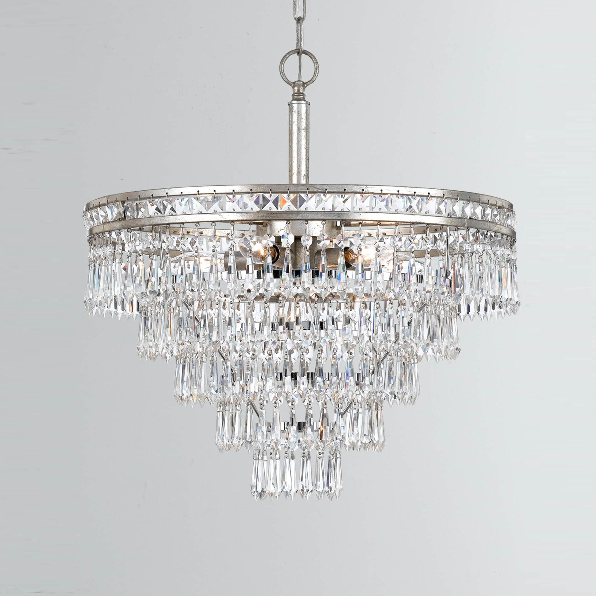 Eurvaryra Lustre Métal Cristal Luxe Postmoderne - Neutralighting