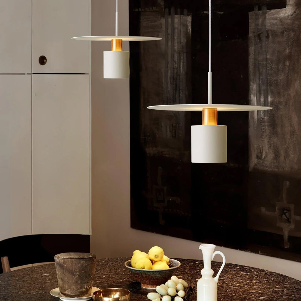 Solara Lampe suspendue cylindrique à disque industriel - Neutralighting