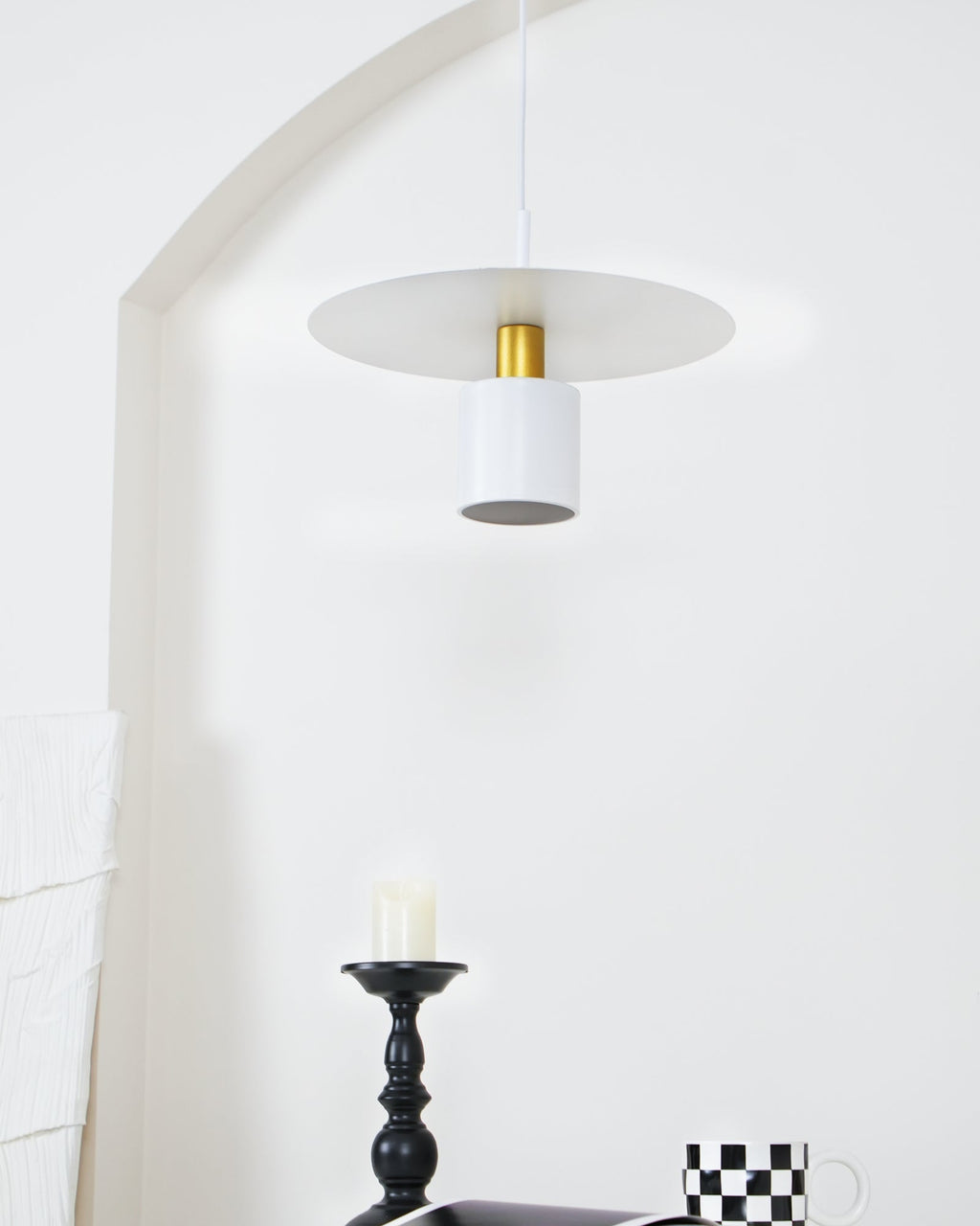 Solara Lampe suspendue cylindrique à disque industriel - Neutralighting