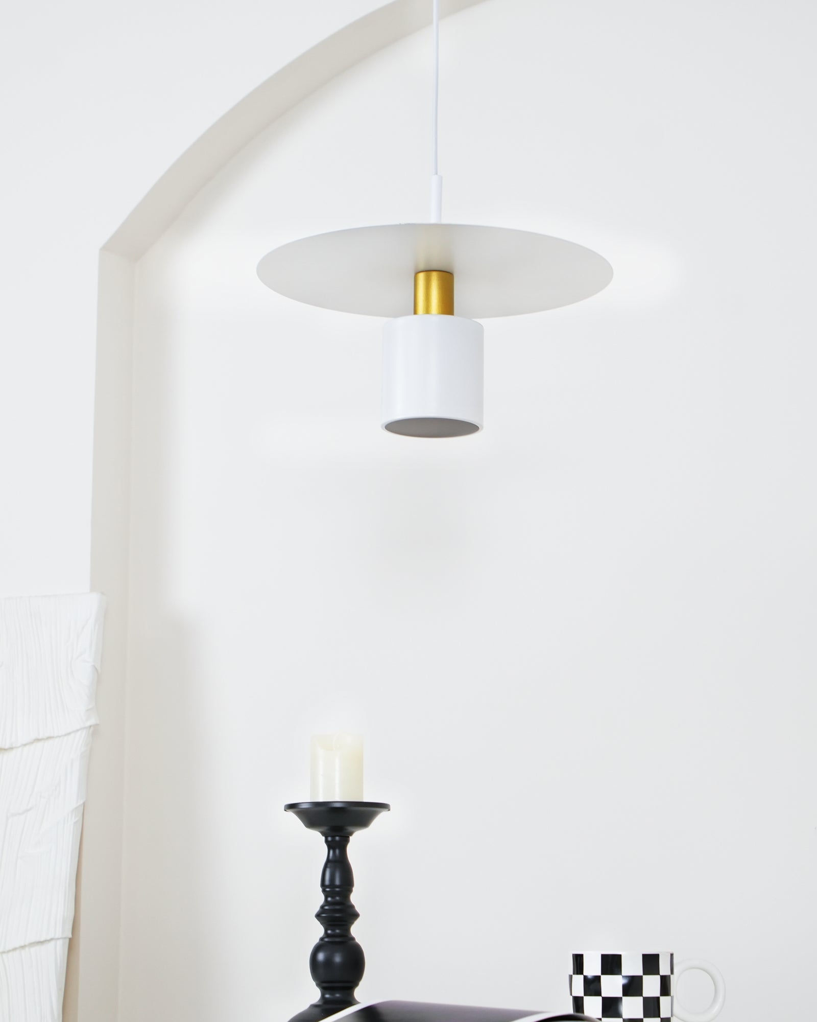 Solara Lampe suspendue cylindrique à disque industriel - Neutralighting