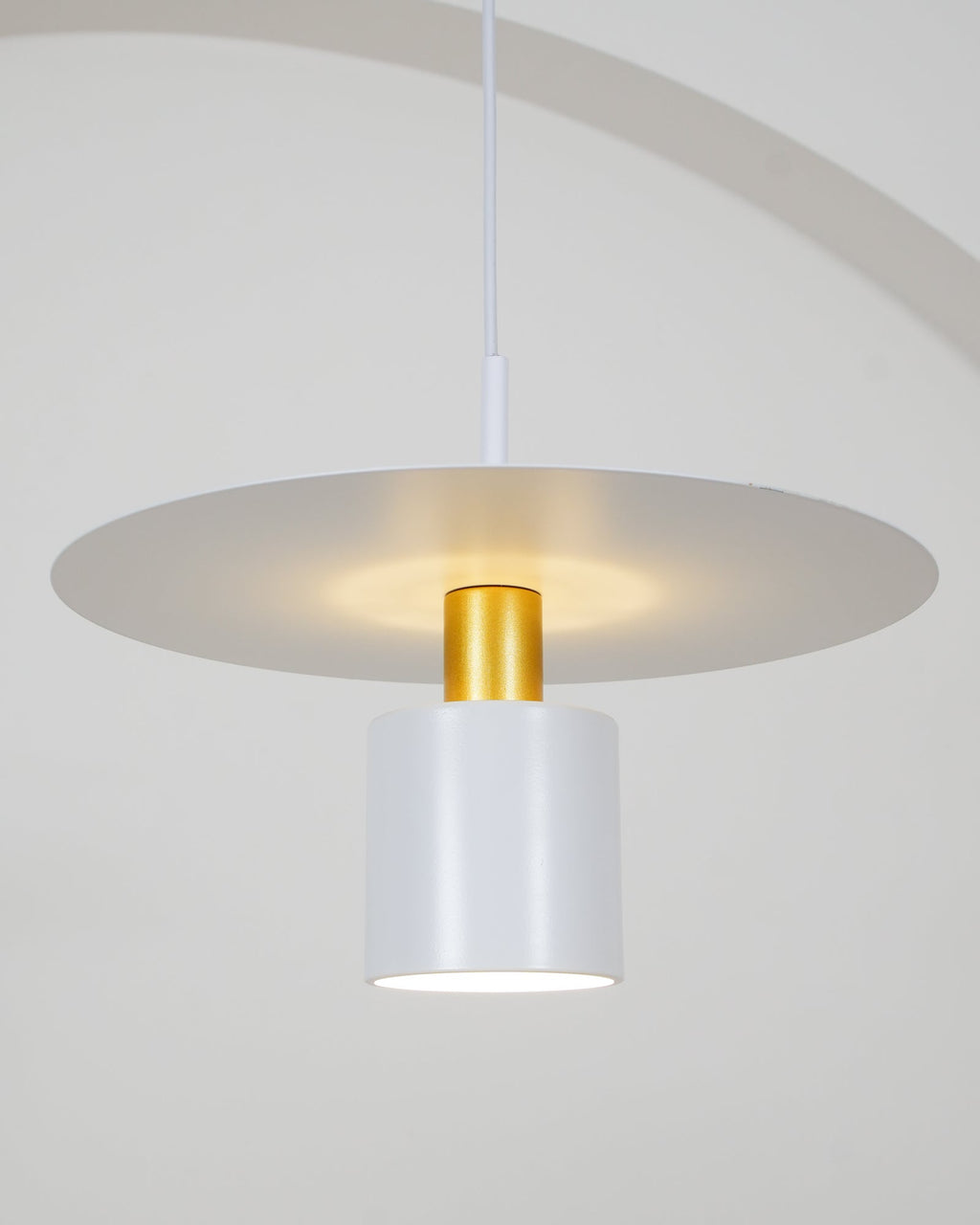 Solara Lampe suspendue cylindrique à disque industriel - Neutralighting