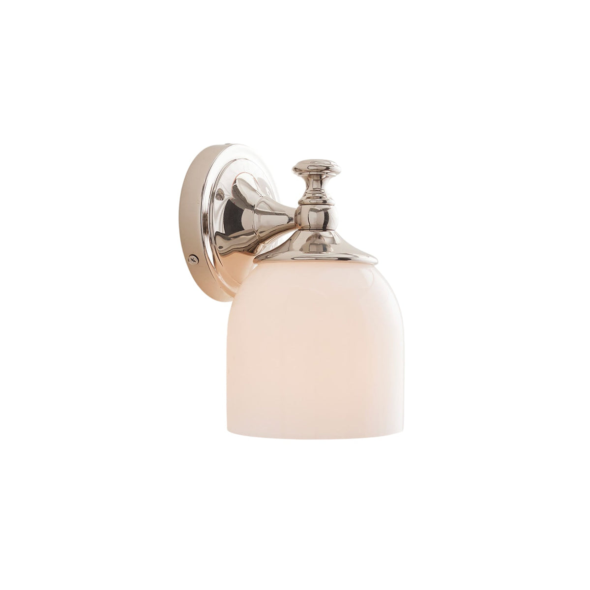 Lumen Sconce Mural Moderne Minimaliste à Bras Courts en Chrome Métal Verre - Neutralighting