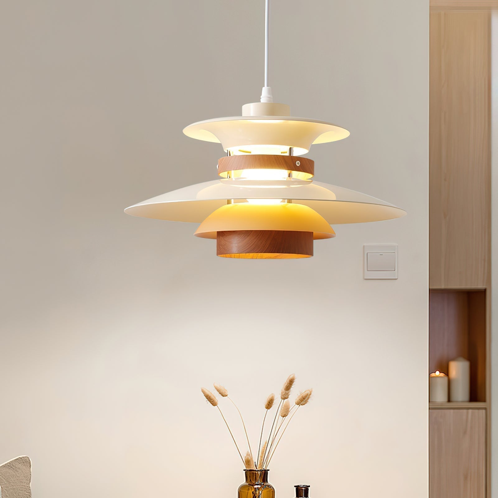 Nymera Suspension Bois Acier - Neutralighting