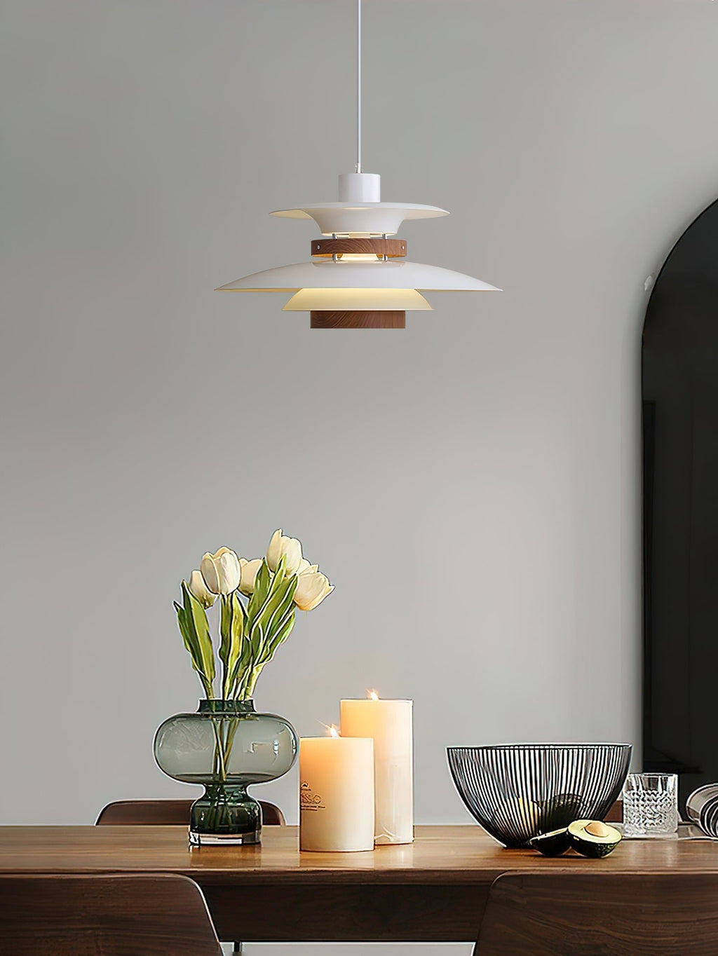 Nymera Suspension Bois Acier - Neutralighting