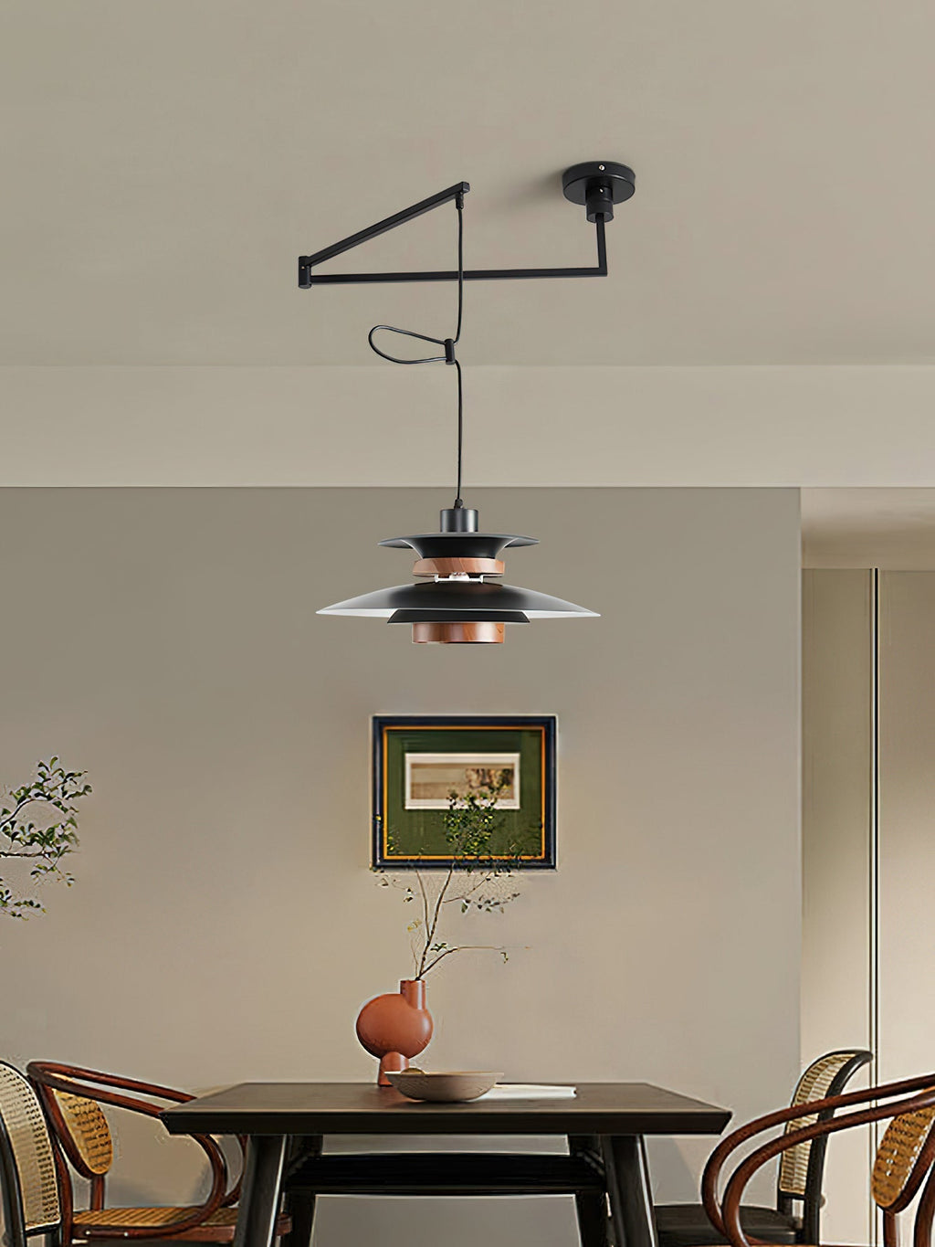 Virelith Suspension Industrielle en Acier et Bois - Neutralighting