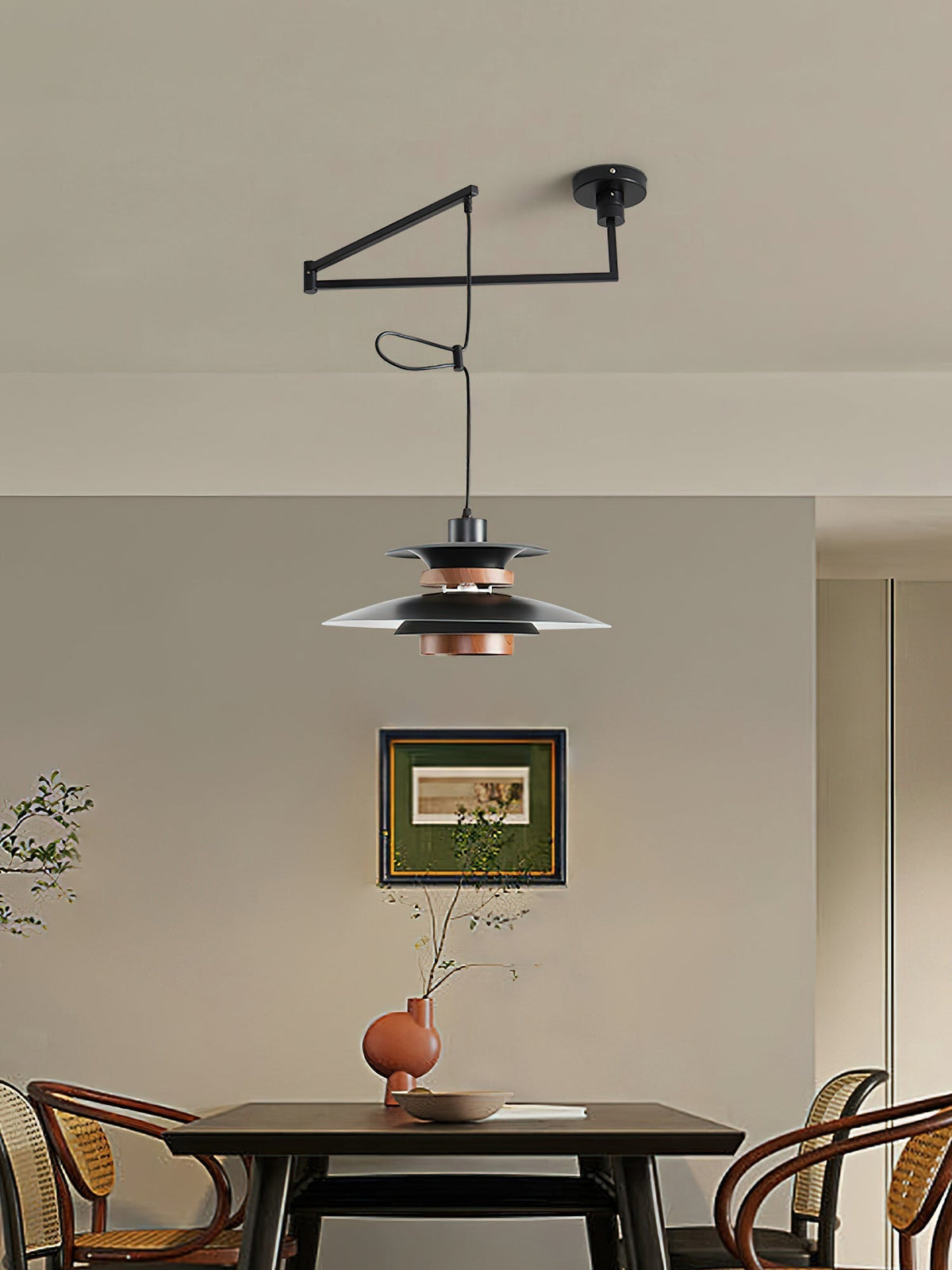 Virelith Suspension Industrielle en Acier et Bois - Neutralighting