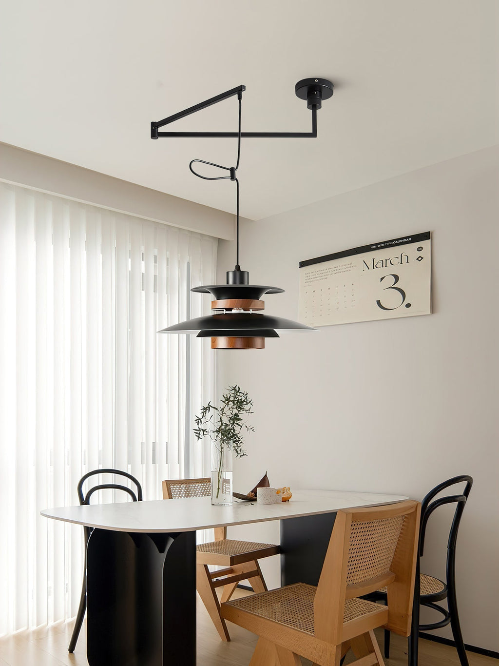 Virelith Suspension Industrielle en Acier et Bois - Neutralighting