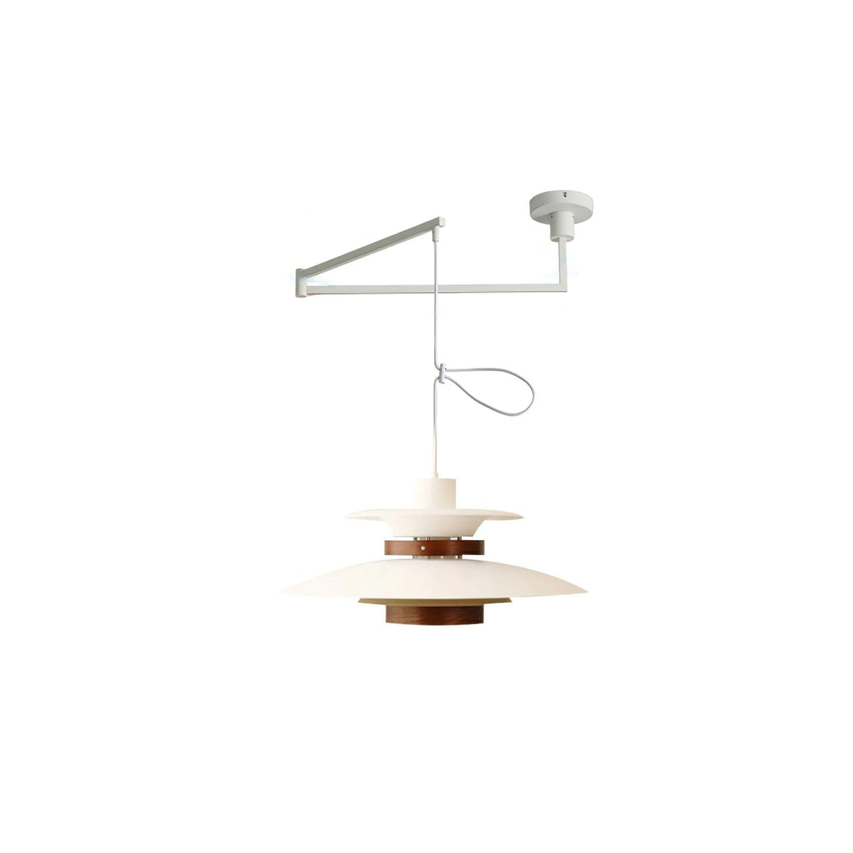 Virelith Suspension Industrielle en Acier et Bois - Neutralighting