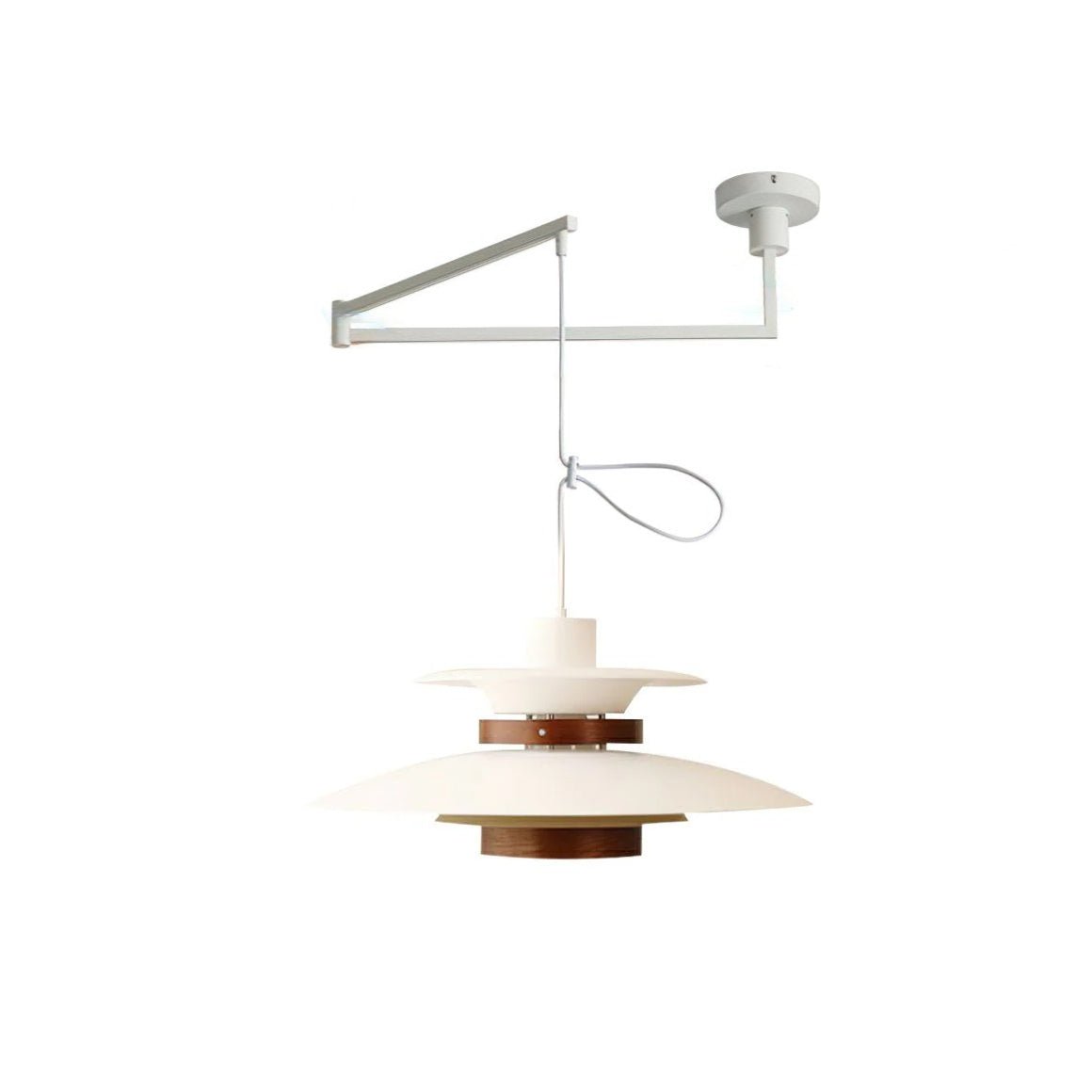 Virelith Suspension Industrielle en Acier et Bois - Neutralighting