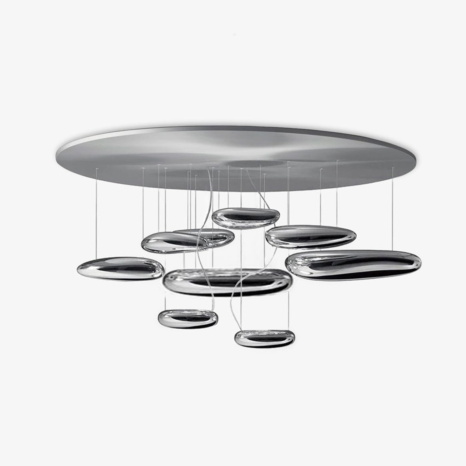 Lustra Plafonnier en Aluminium Galet - Neutralighting