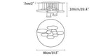 Lustra Plafonnier en Aluminium Galet - Neutralighting