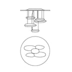 Lustra Chandelier Sculptural en Aluminium - Neutralighting