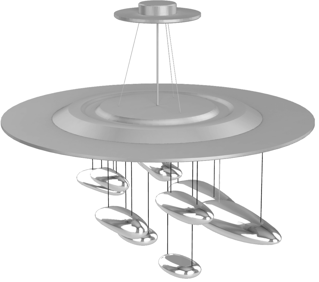 Lustra Chandelier Sculptural en Aluminium - Neutralighting