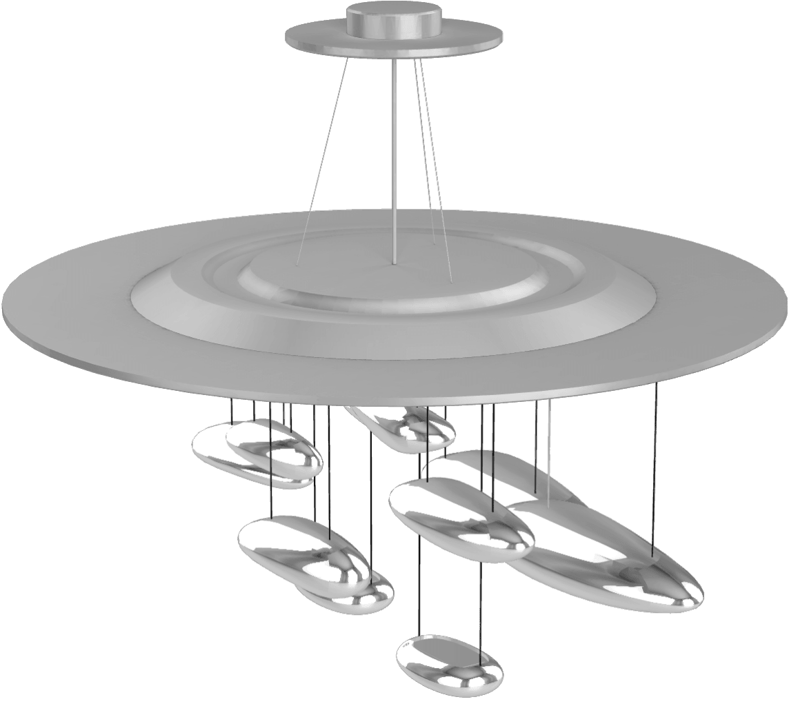 Lustra Chandelier Sculptural en Aluminium - Neutralighting