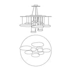 Lustra Plafonnier en Aluminium Galet - Neutralighting