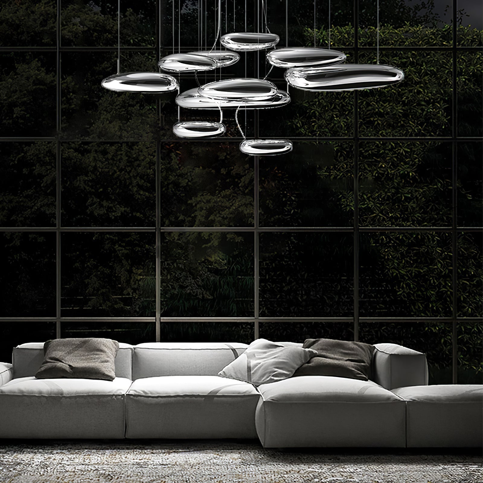 Lustra Plafonnier en Aluminium Galet - Neutralighting