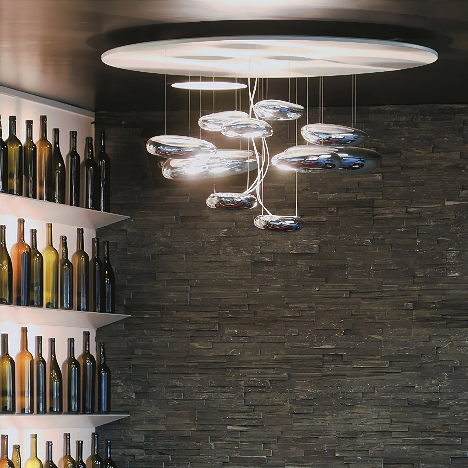 Lustra Plafonnier en Aluminium Galet - Neutralighting