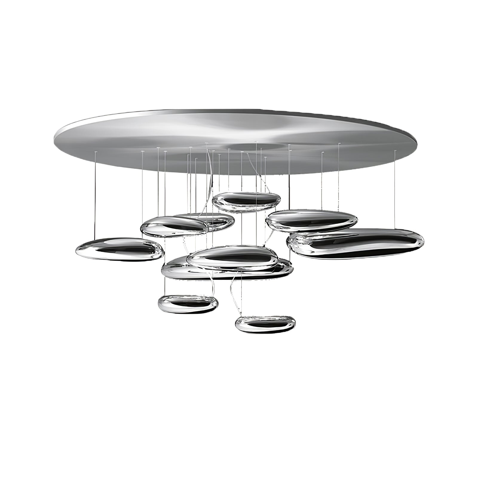 Lustra Plafonnier en Aluminium Galet - Neutralighting