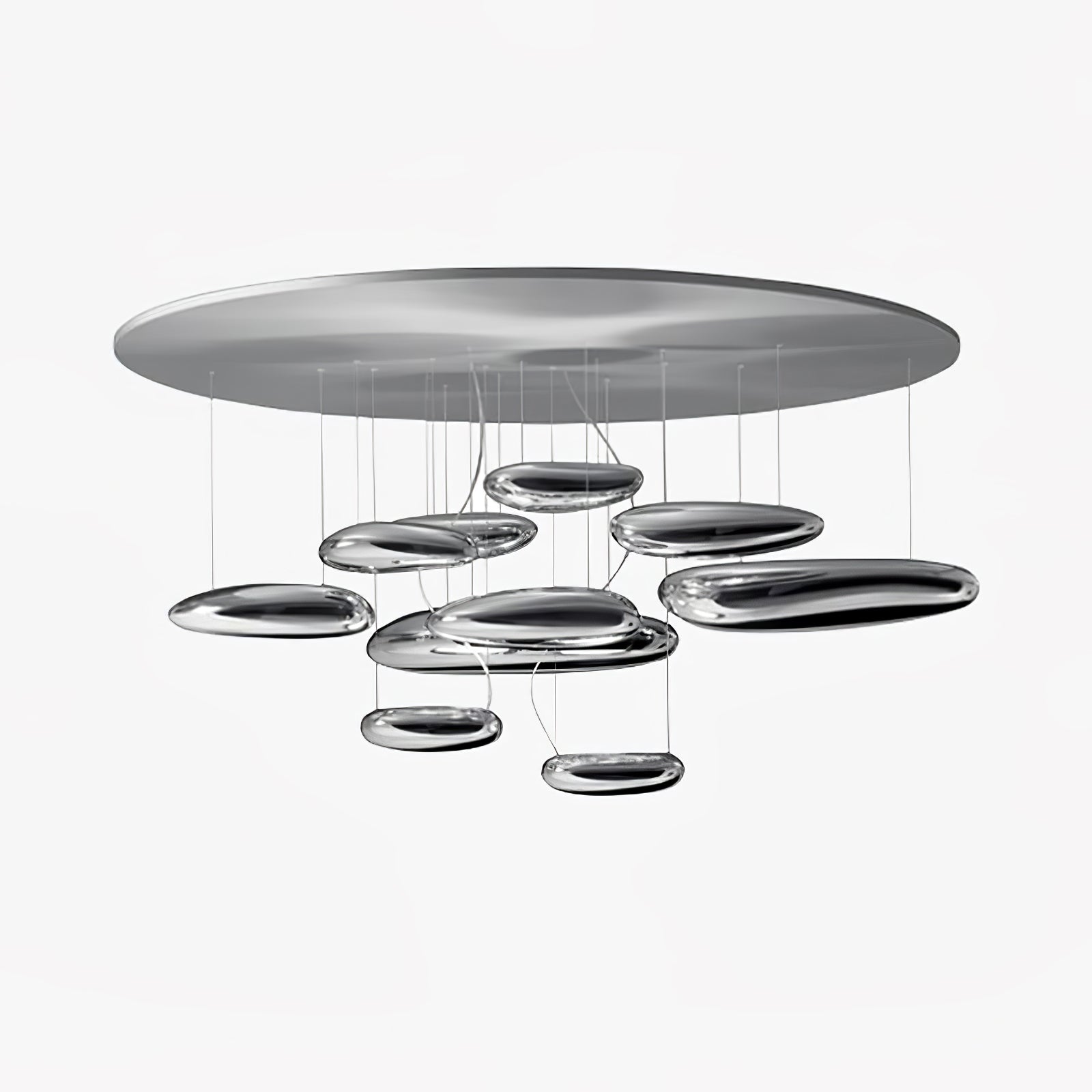 Lustra Plafonnier en Aluminium Galet - Neutralighting