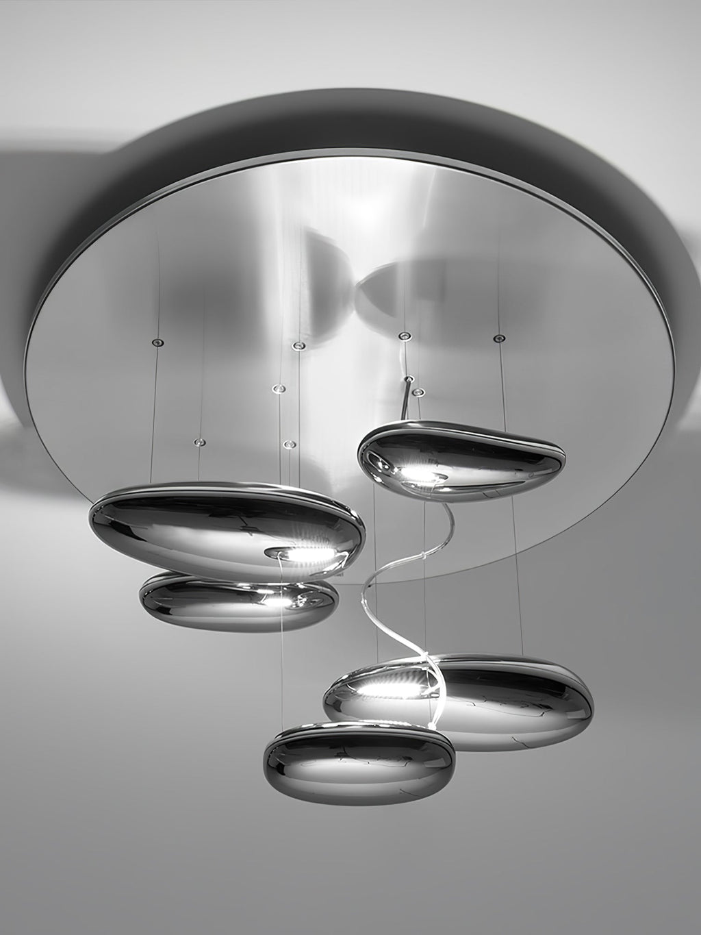Lustra Plafonnier en Aluminium Galet - Neutralighting