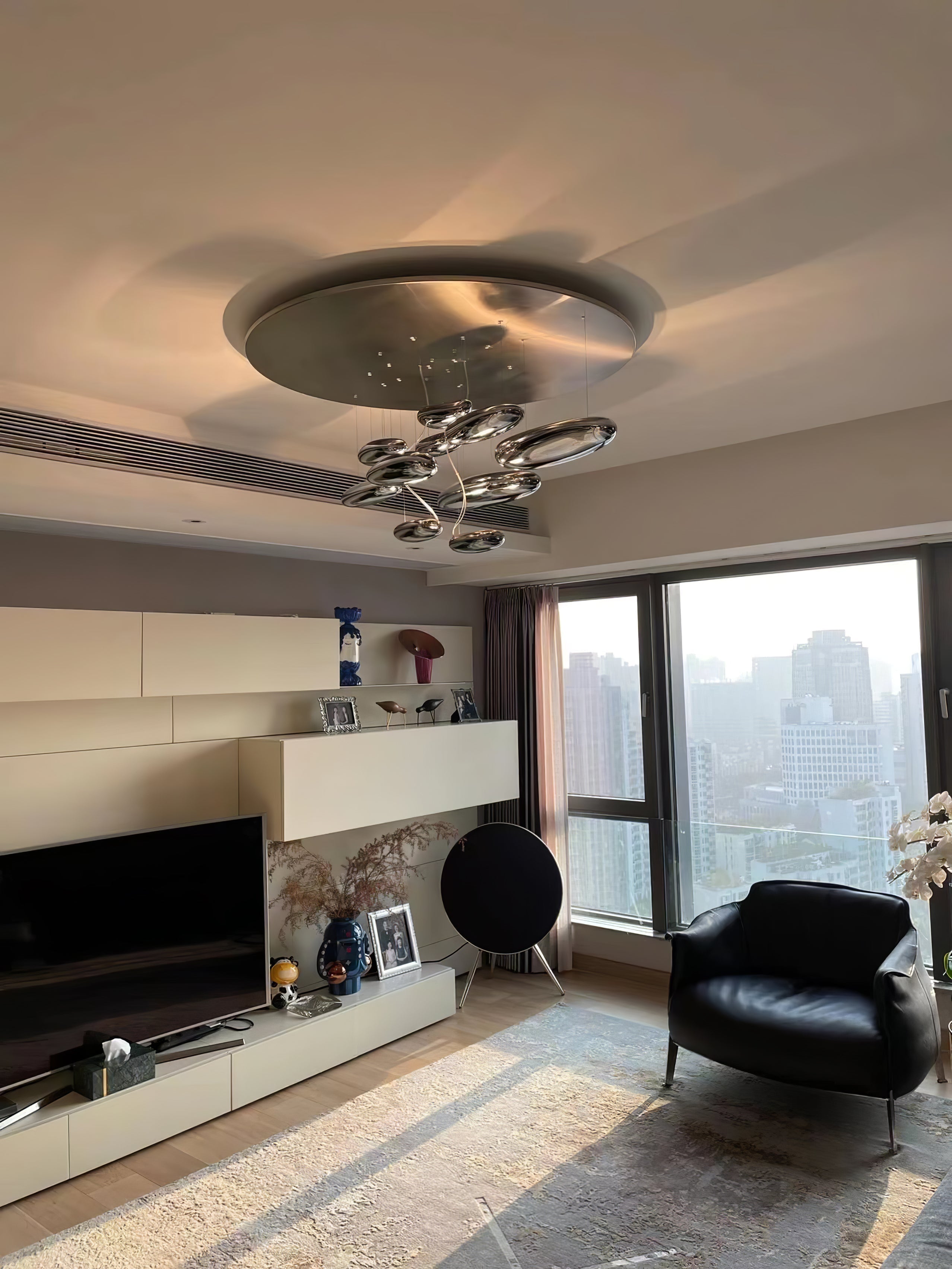 Lustra Plafonnier en Aluminium Galet - Neutralighting