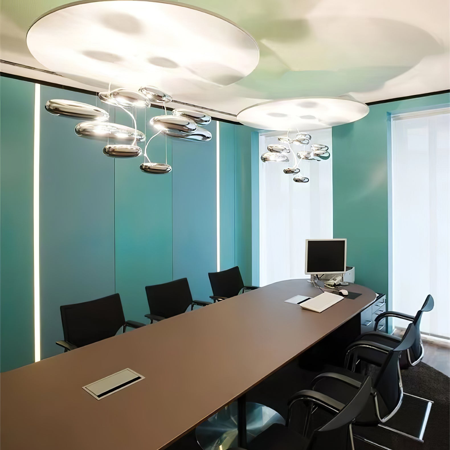 Lustra Plafonnier en Aluminium Galet - Neutralighting