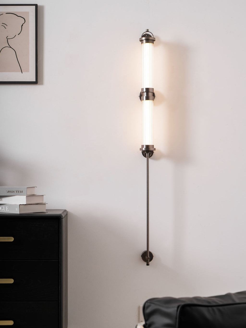 Myrtle Applique Murale Verticale en Verre Art Nordic Premium - Neutralighting