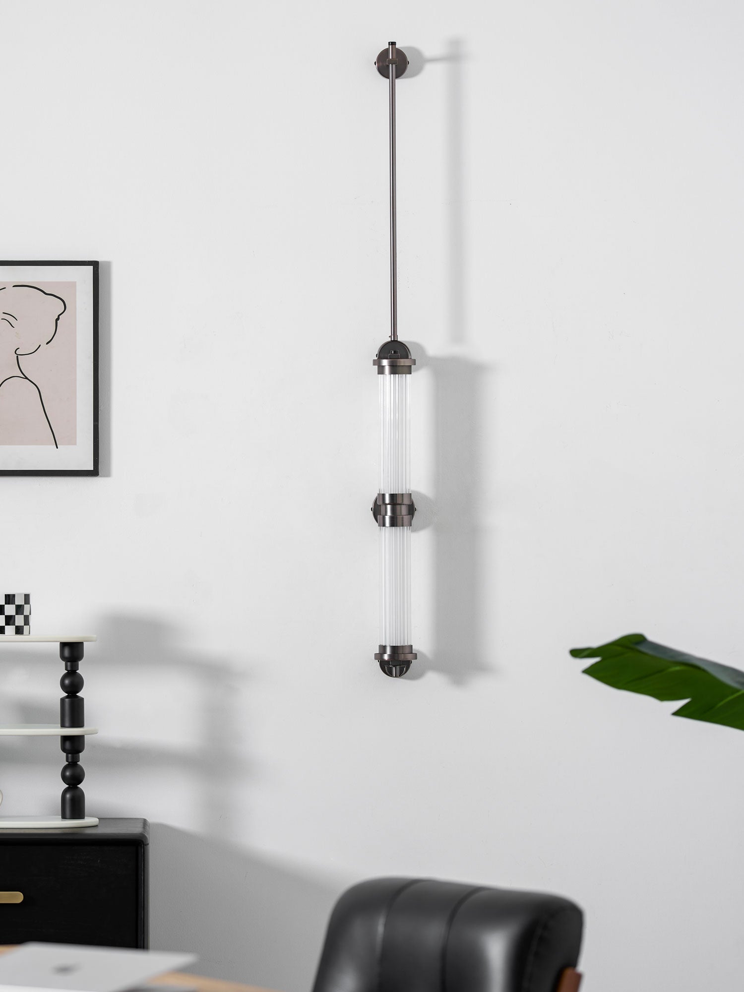 Myrtle Applique Murale Verticale en Verre Art Nordic Premium - Neutralighting