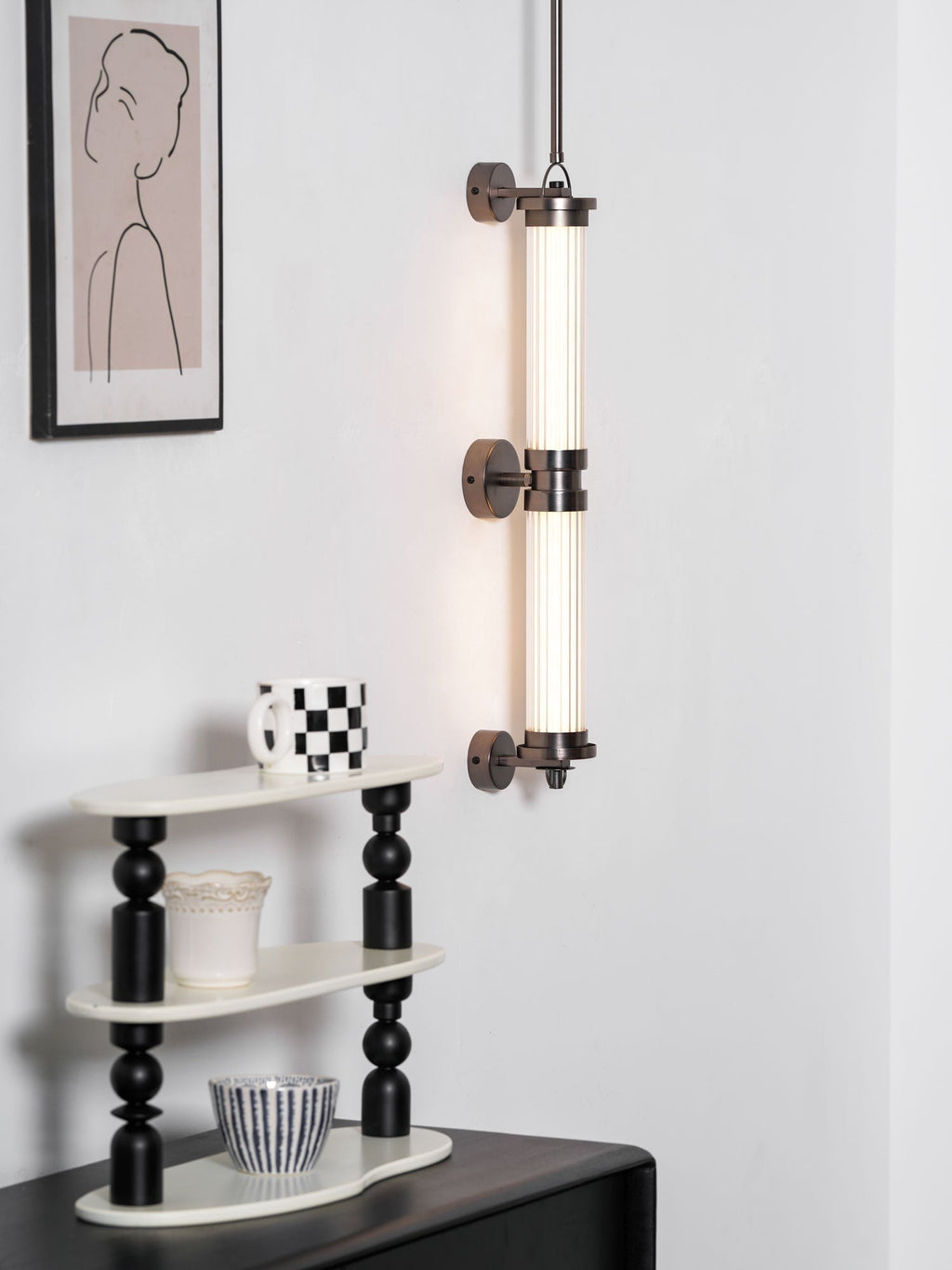 Myrtle Applique Murale Verticale en Verre Art Nordic Premium - Neutralighting