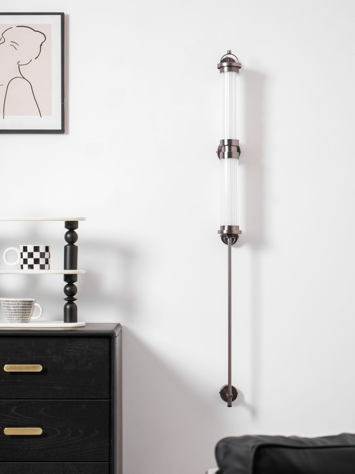 Myrtle Applique Murale Verticale en Verre Art Nordic Premium - Neutralighting