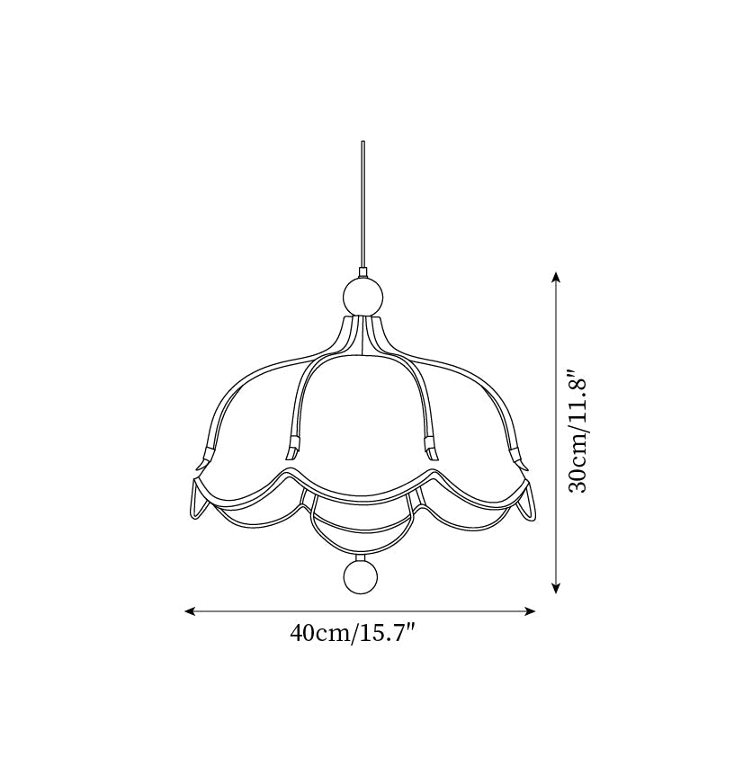 Feyno Vlampe Suspendue en Tissu Vintage - Neutralighting