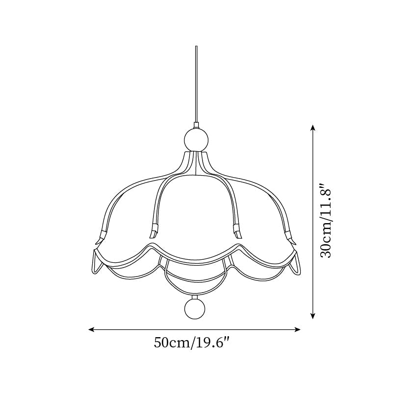 Feyno Vlampe Suspendue en Tissu Vintage - Neutralighting
