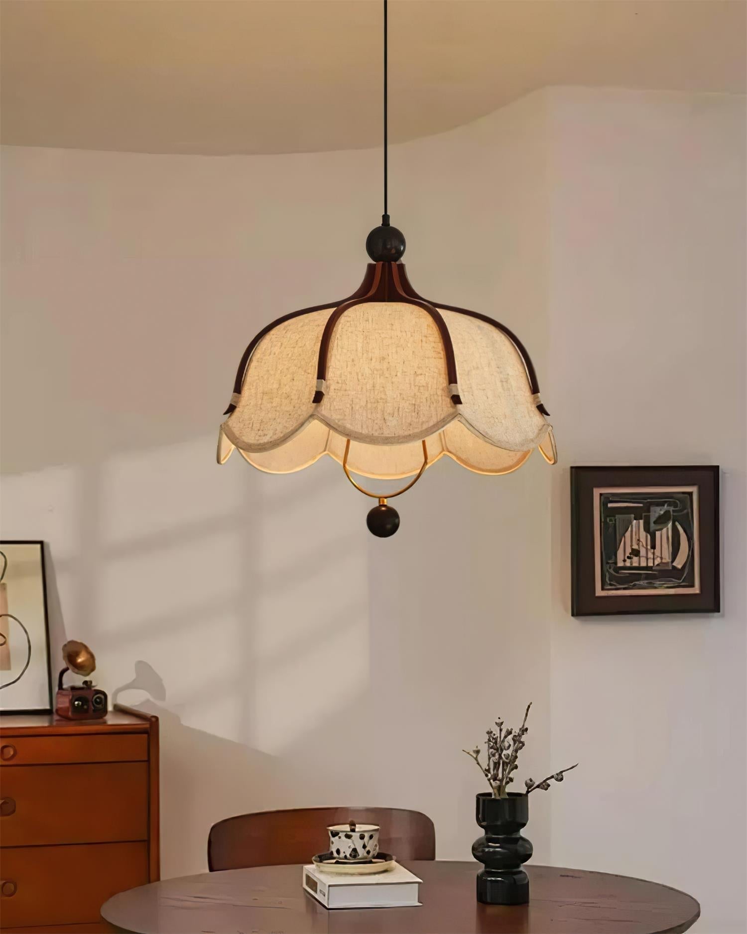 Feyno Vlampe Suspendue en Tissu Vintage - Neutralighting