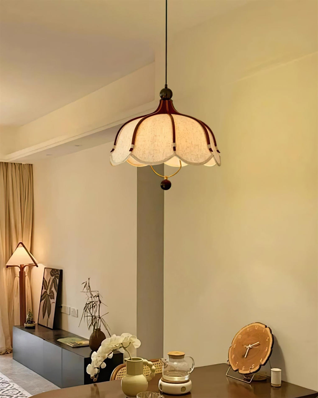 Feyno Vlampe Suspendue en Tissu Vintage - Neutralighting