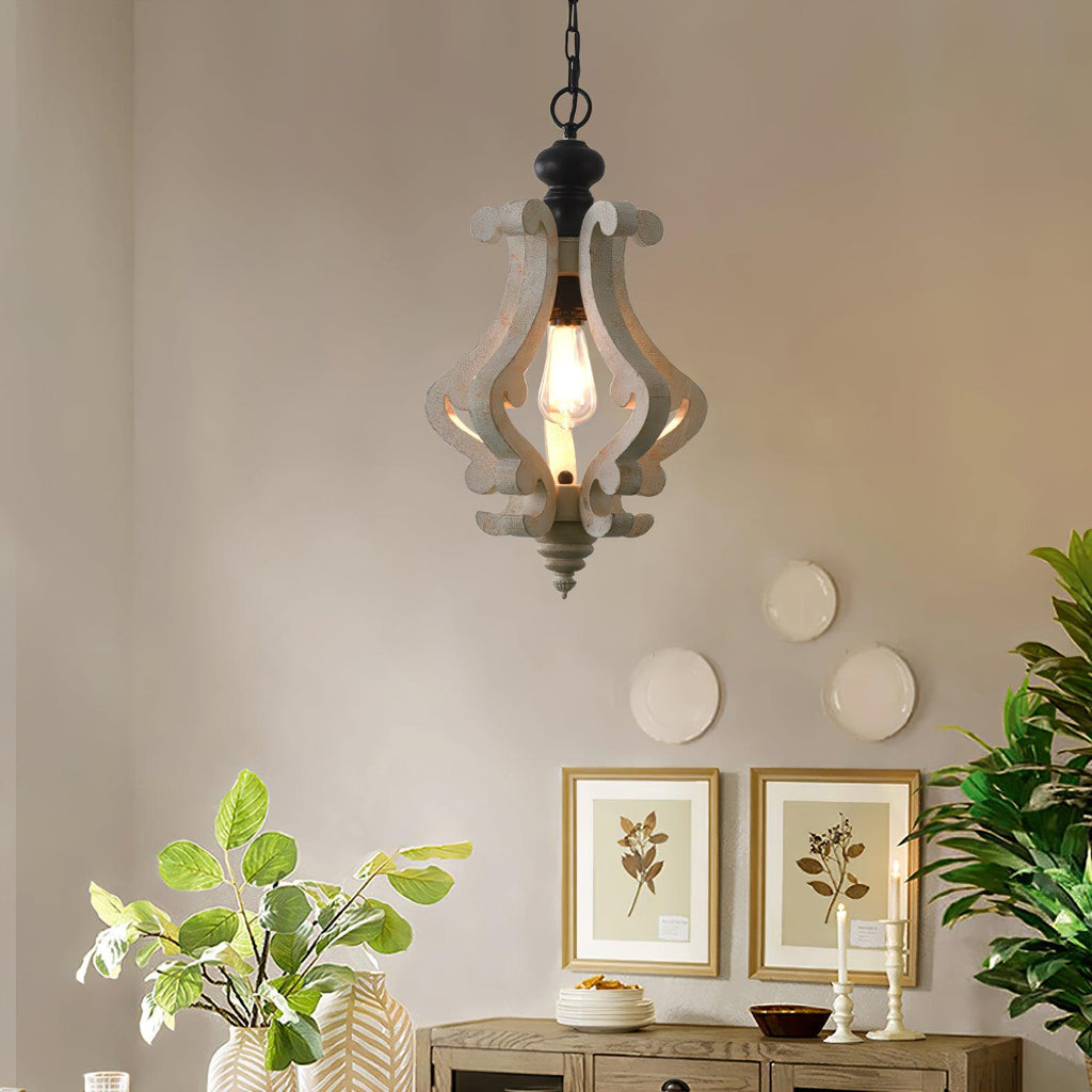 Omar Lampe Pendante Bois Vintage - Neutralighting