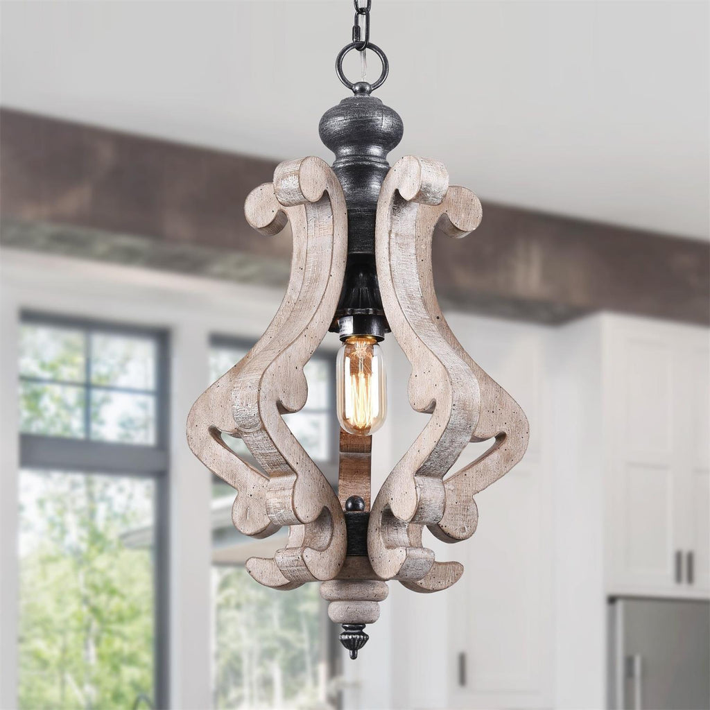 Omar Lampe Pendante Bois Vintage - Neutralighting