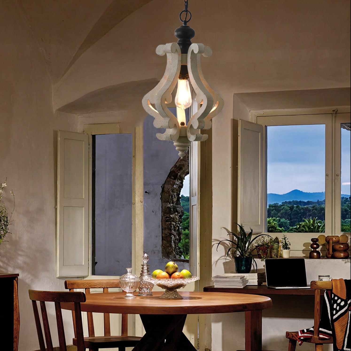 Omar Lampe Pendante Bois Vintage - Neutralighting